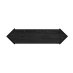 Console en flèche noire avec rotin tressé, 1 pièce