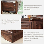 Commode rustique à 5 tiroirs, marron/noir/gris/blanc, 1 personne