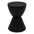 Table d'appoint sablier ronde avec rangement caché | Noir / Gris clair / Taupe / Bleu / Jaune / Rose / Violet / Rouge / Orange / Blanc / Vert / Vert olive / Bleu poudré