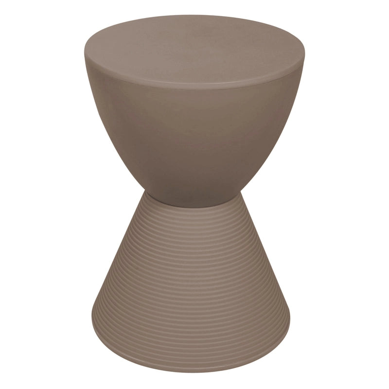 Table d'appoint sablier ronde avec rangement caché | Noir / Gris clair / Taupe / Bleu / Jaune / Rose / Violet / Rouge / Orange / Blanc / Vert / Vert olive / Bleu poudré
