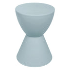Table d'appoint sablier ronde avec rangement caché | Noir / Gris clair / Taupe / Bleu / Jaune / Rose / Violet / Rouge / Orange / Blanc / Vert / Vert olive / Bleu poudré