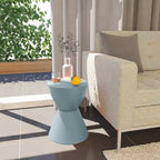 Table d'appoint sablier ronde avec rangement caché | Noir / Gris clair / Taupe / Bleu / Jaune / Rose / Violet / Rouge / Orange / Blanc / Vert / Vert olive / Bleu poudré