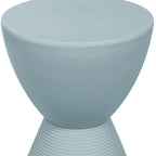 Table d'appoint sablier ronde avec rangement caché | Noir / Gris clair / Taupe / Bleu / Jaune / Rose / Violet / Rouge / Orange / Blanc / Vert / Vert olive / Bleu poudré