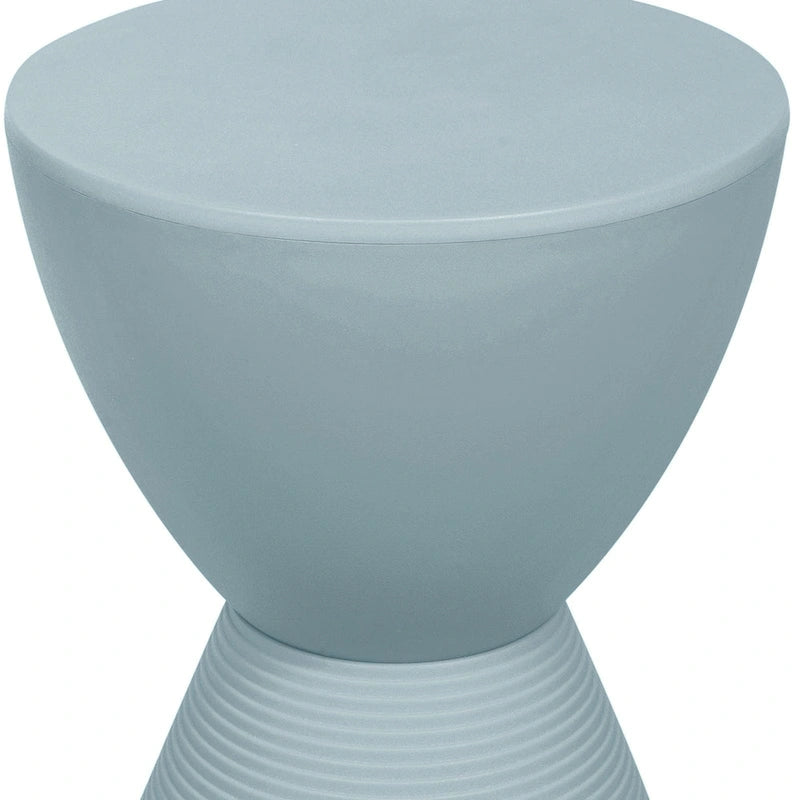 Table d'appoint sablier ronde avec rangement caché | Noir / Gris clair / Taupe / Bleu / Jaune / Rose / Violet / Rouge / Orange / Blanc / Vert / Vert olive / Bleu poudré