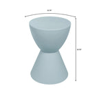 Table d'appoint sablier ronde avec rangement caché | Noir / Gris clair / Taupe / Bleu / Jaune / Rose / Violet / Rouge / Orange / Blanc / Vert / Vert olive / Bleu poudré