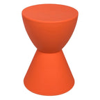 Table d'appoint sablier ronde avec rangement caché | Noir / Gris clair / Taupe / Bleu / Jaune / Rose / Violet / Rouge / Orange / Blanc / Vert / Vert olive / Bleu poudré