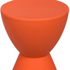 Table d'appoint sablier ronde avec rangement caché | Noir / Gris clair / Taupe / Bleu / Jaune / Rose / Violet / Rouge / Orange / Blanc / Vert / Vert olive / Bleu poudré