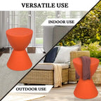 Table d'appoint sablier ronde avec rangement caché | Noir / Gris clair / Taupe / Bleu / Jaune / Rose / Violet / Rouge / Orange / Blanc / Vert / Vert olive / Bleu poudré