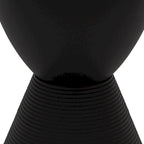 Table d'appoint sablier ronde avec rangement caché | Noir / Gris clair / Taupe / Bleu / Jaune / Rose / Violet / Rouge / Orange / Blanc / Vert / Vert olive / Bleu poudré