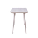 Bureau d'écriture contemporain 1 place en noyer/chêne blanc, bord biseauté