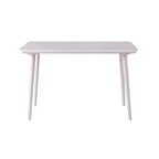 Bureau d'écriture contemporain 1 place en noyer/chêne blanc, bord biseauté