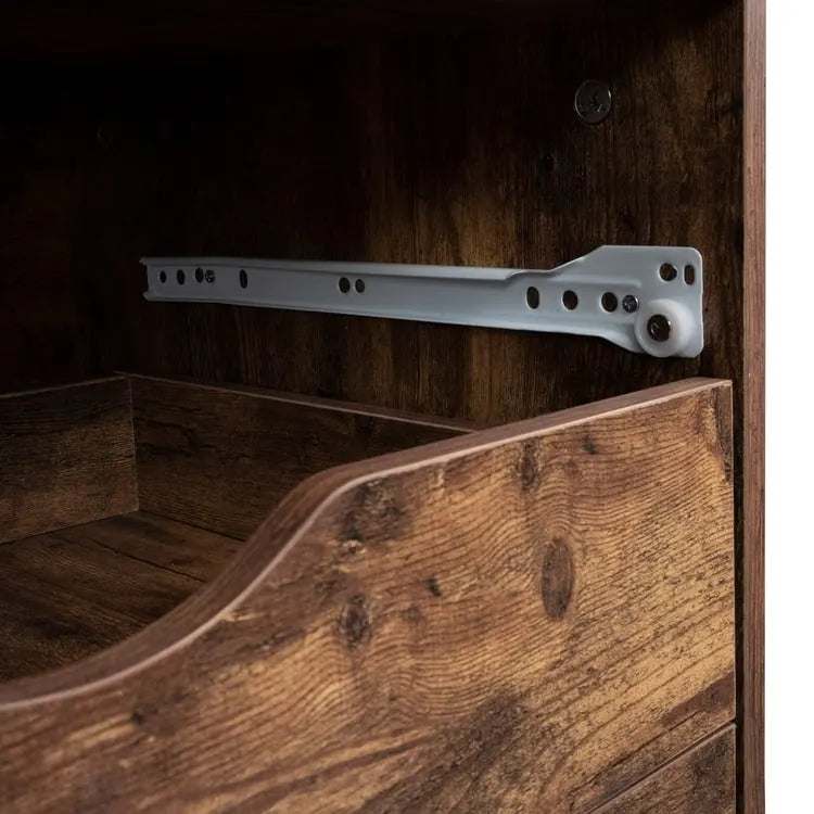 Meuble classeur roulant à 7 tiroirs – Gris / Blanc / Noir / Chêne / Naturel – Maison et bureau