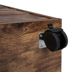 Meuble classeur roulant à 7 tiroirs – Gris / Blanc / Noir / Chêne / Naturel – Maison et bureau