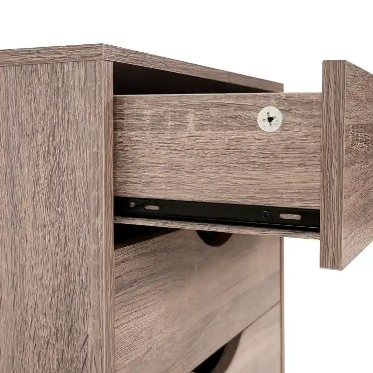 Meuble classeur roulant à 7 tiroirs – Gris / Blanc / Noir / Chêne / Naturel – Maison et bureau