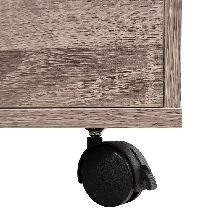 Meuble classeur roulant à 7 tiroirs – Gris / Blanc / Noir / Chêne / Naturel – Maison et bureau