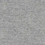 Cadre de lit Queen en métal courbé et tissu gris/beige, 1 personne