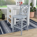 Tabouret de bar hauteur comptoir, dossier en X, individuel, gris clair / blanc pur / graphite / vert menthe