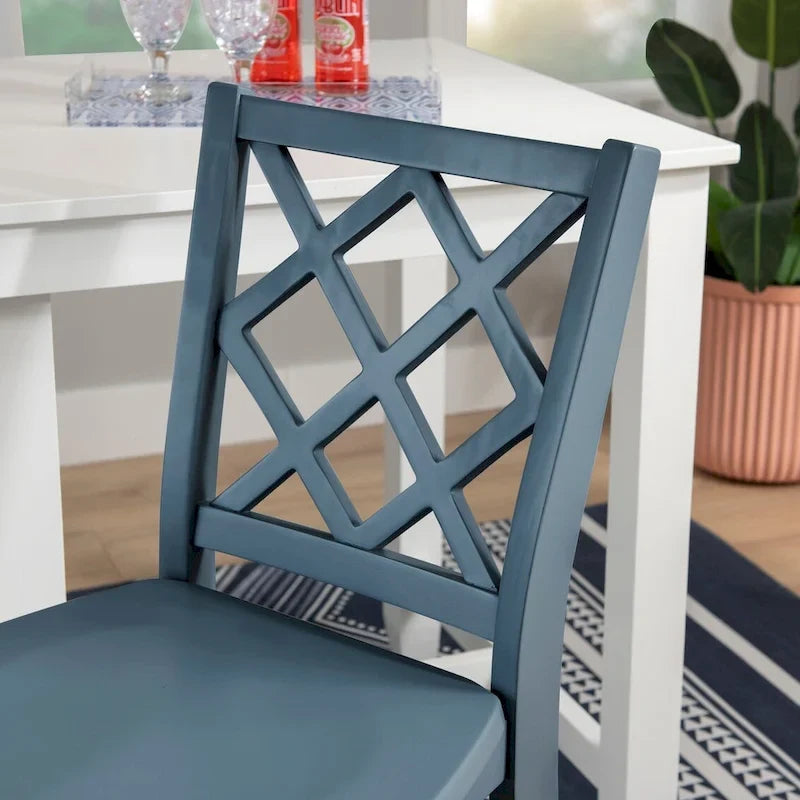 Tabouret de bar hauteur comptoir, dossier en X, individuel, gris clair / blanc pur / graphite / vert menthe