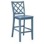 Tabouret de bar hauteur comptoir, dossier en X, individuel, gris clair / blanc pur / graphite / vert menthe