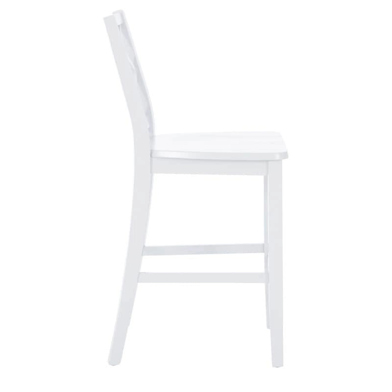 Tabouret de bar hauteur comptoir, dossier en X, individuel, gris clair / blanc pur / graphite / vert menthe