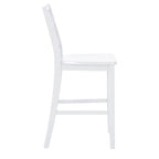 Tabouret de bar hauteur comptoir, dossier en X, individuel, gris clair / blanc pur / graphite / vert menthe