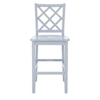 Tabouret de bar hauteur comptoir, dossier en X, individuel, gris clair / blanc pur / graphite / vert menthe