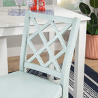 Tabouret de bar hauteur comptoir, dossier en X, individuel, gris clair / blanc pur / graphite / vert menthe