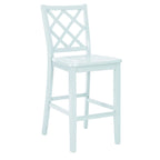 Tabouret de bar hauteur comptoir, dossier en X, individuel, gris clair / blanc pur / graphite / vert menthe