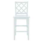 Tabouret de bar hauteur comptoir, dossier en X, individuel, gris clair / blanc pur / graphite / vert menthe