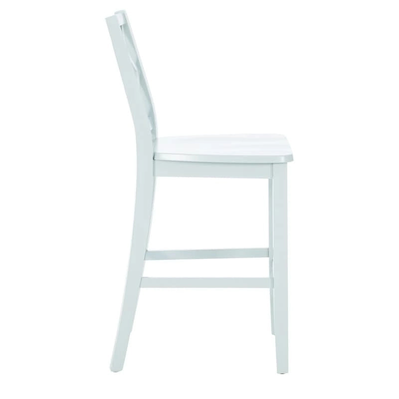 Tabouret de bar hauteur comptoir, dossier en X, individuel, gris clair / blanc pur / graphite / vert menthe