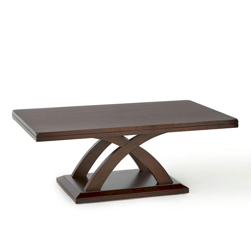 Table basse Espresso X-Pedestal (1 place)