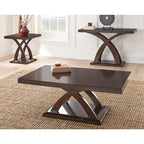 Table basse Espresso X-Pedestal (1 place)
