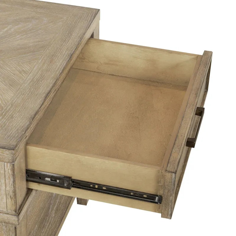 Table de chevet en bout de canapé en grès vieilli