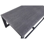 Table basse rectangulaire grise pour 1 à 2 personnes