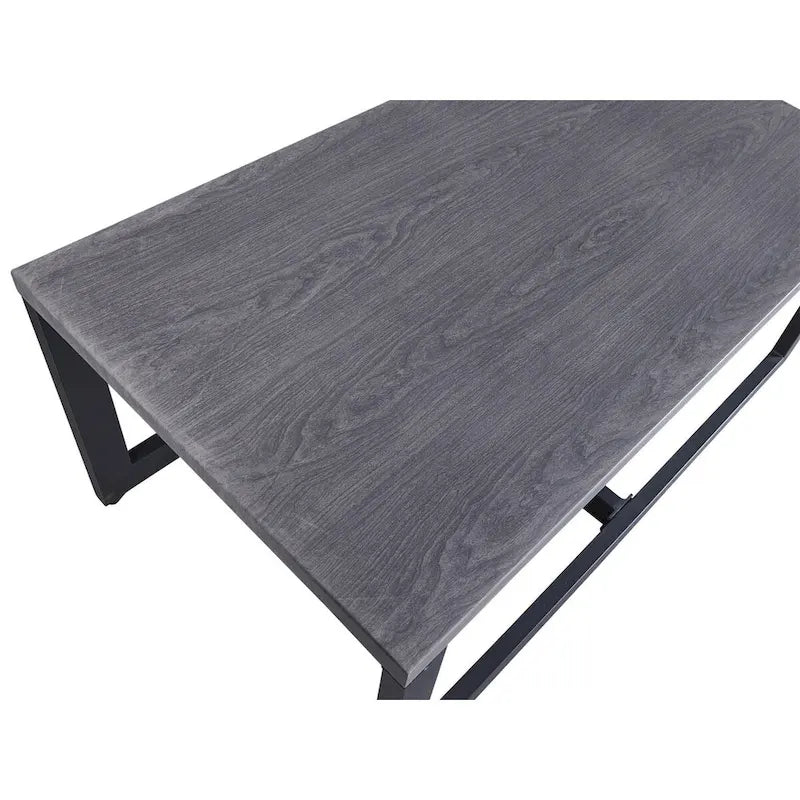 Table basse rectangulaire grise pour 1 à 2 personnes