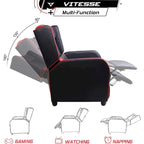 Fauteuil inclinable de course à dossier haut pour 1 personne blanc/bleu/vert/violet/rouge/gris