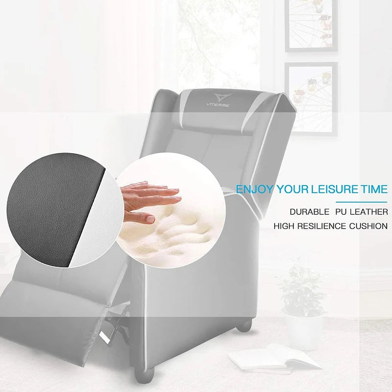 Fauteuil inclinable de course à dossier haut pour 1 personne blanc/bleu/vert/violet/rouge/gris