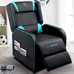 Fauteuil inclinable de course à dossier haut pour 1 personne blanc/bleu/vert/violet/rouge/gris