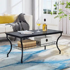 Ensemble de 3 tables basses rétro (marron / noir / gris anthracite / gris chêne) pour 1 pièce