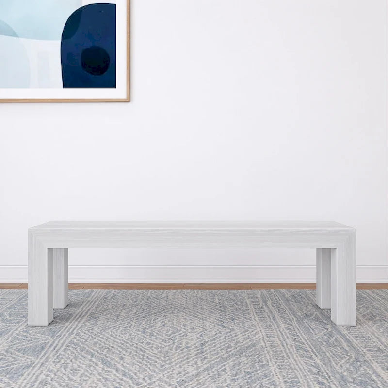 Banc de salle à manger en bois massif – Fini brossé, 3 places