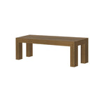 Banc de salle à manger en bois massif – Fini brossé, 3 places