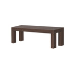 Banc de salle à manger en bois massif – Fini brossé, 3 places
