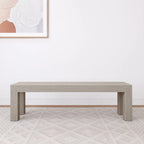 Banc de salle à manger en bois massif – Fini brossé, 3 places