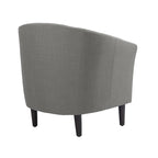 Fauteuil club en lin, lot de 2 – Kaki / Gris clair / Gris / Beige / Bleu