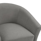 Fauteuil club en lin, lot de 2 – Kaki / Gris clair / Gris / Beige / Bleu