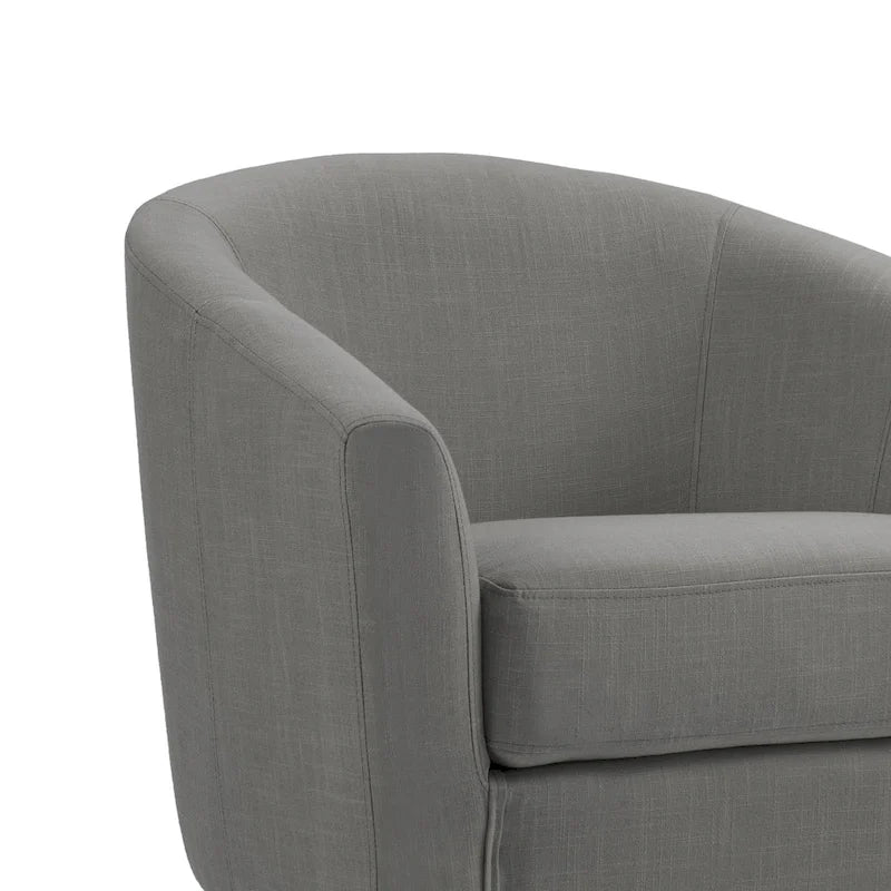 Fauteuil club en lin, lot de 2 – Kaki / Gris clair / Gris / Beige / Bleu