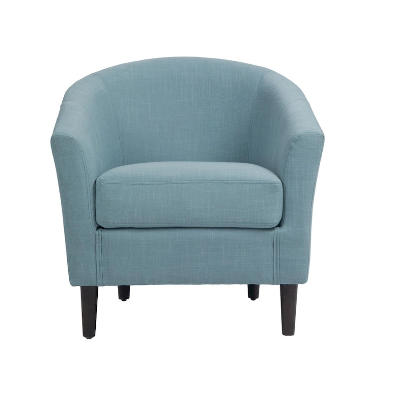 Fauteuil club en lin, lot de 2 – Kaki / Gris clair / Gris / Beige / Bleu