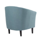 Fauteuil club en lin, lot de 2 – Kaki / Gris clair / Gris / Beige / Bleu