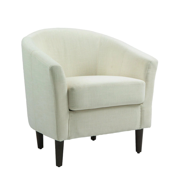 Fauteuil club en lin, lot de 2 – Kaki / Gris clair / Gris / Beige / Bleu
