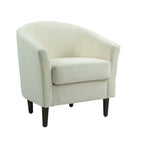 Fauteuil club en lin, lot de 2 – Kaki / Gris clair / Gris / Beige / Bleu
